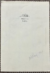 MICHAEL A RUSS HAND SIGNED SELF PORTRAIT GELATIN SILVER PHOTO TINTONES 1990