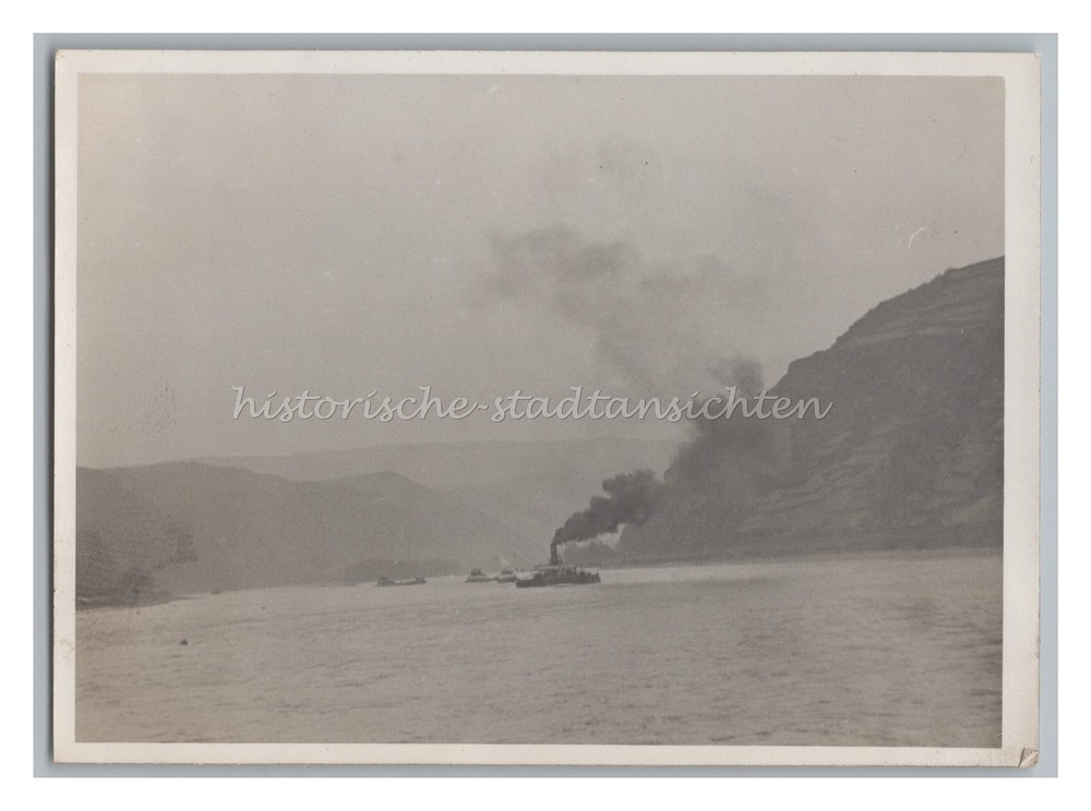 Dampfer auf dem Rhein – Altes Foto 1930er