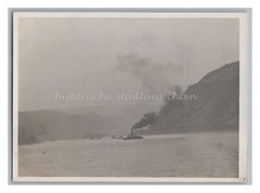 Dampfer auf dem Rhein – Altes Foto 1930er