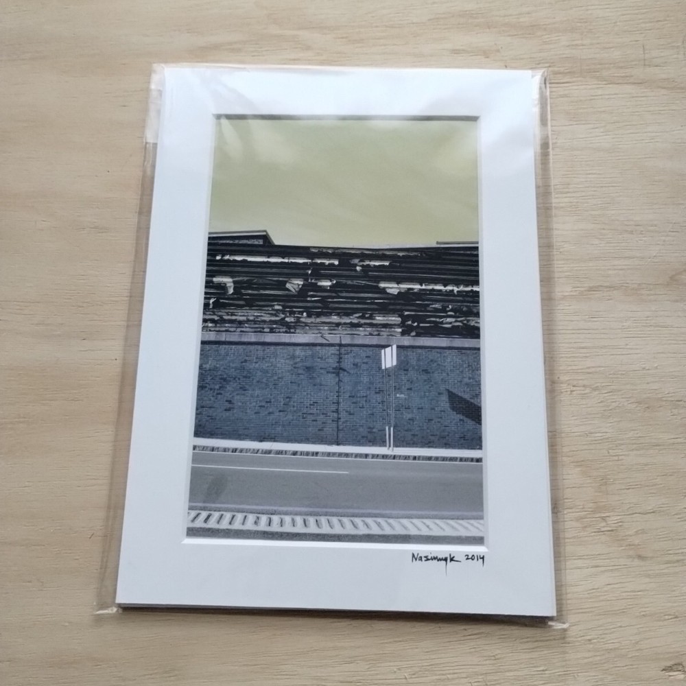 Matted Photo Print Photography Home Decor Street Abstract Urban Decay Minimal