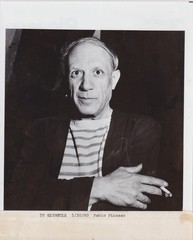 PABLO PICASSO ARTIST by ROBERT CAPA * CLASSIC ICONIC 1944 ARTIST PAINTER photo
