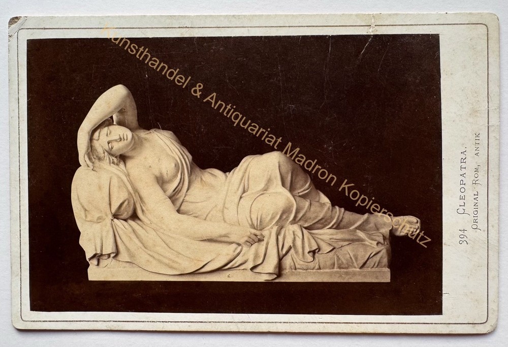 orig. KAB Cabinet Photo Photograph Old Picture Fashion Circa 1875 Rome Art Cleopatra
