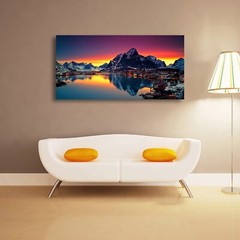 Nature Wall Art Colorful Lake Mountain Picture Canvas Prints Poster Landscape…