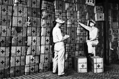 New World War II Photo: American Red Cross Prepares Gifts for Soldiers – 6 Sizes