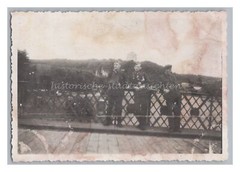 Kehlheim – Soldiers on Bridge in Front of Liberation Hall – Old Photo 1940s