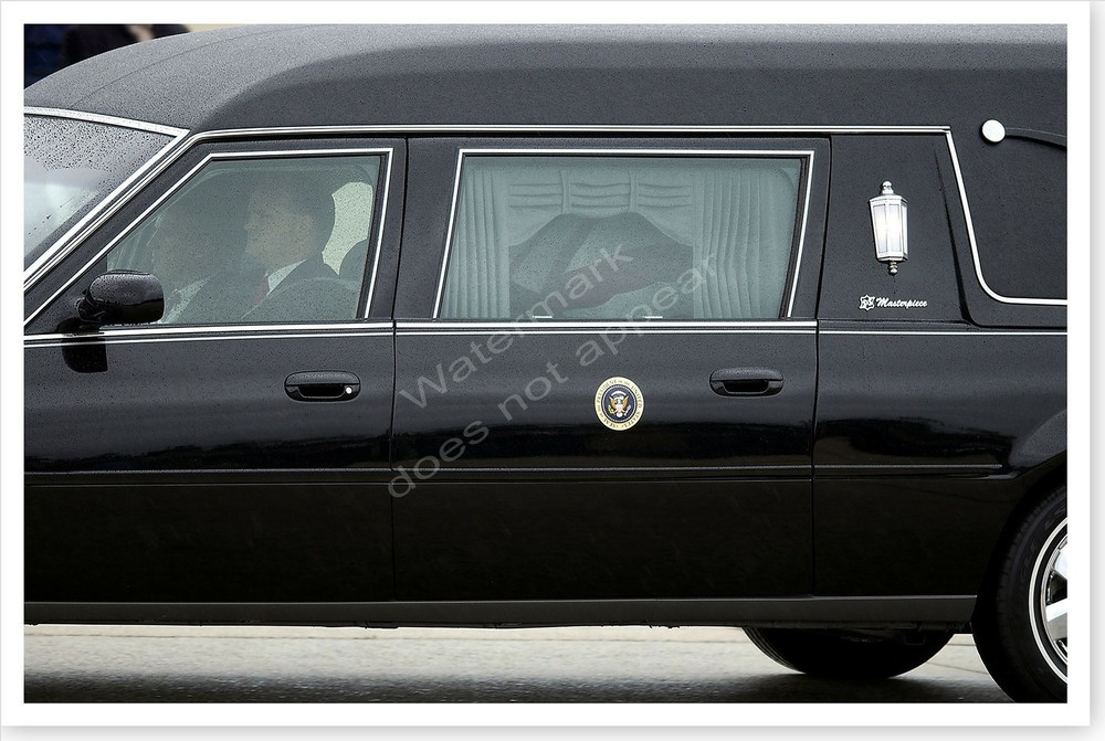 Ronald Reagan Funeral – Hearse At Andrews Air Force Base Silver Halide Photo