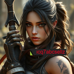 Digital Image -Photo Wallpaper Background Desktop- AI Pretty Brunette Warrior