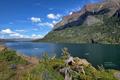 Glacier National Park Montana St. Mary’s Lake Landscape Photo Poster Print GP23