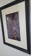Black Framed Architectural Print Industrial Gothic style