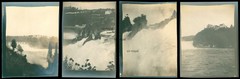4 x Rhine Falls in Neuhausen around 1910 Photo 8x11cm