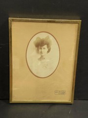 Rare Large Portrait Young Girl Late 19th Century G. L. Arlaud Geneva Switzerland