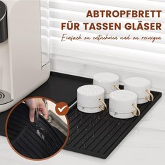 Silicone Mat Pad for Coffee Maker, Large Silicone Mat with Edge 60 x…