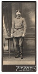 Photograph used Strauss, Munich, Neuhauserstr. 20, Portrait Soldier in Feldgra