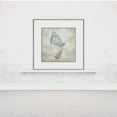 Blue Butterfly fine art photography print, Babies room, Girls room.