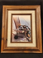 Set of 2 Art Gore Prints in Wooden Frames