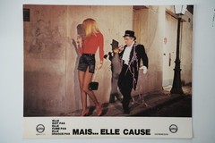 Photo Cinema Lobby Cards Mais Elle Cause 22X28Cm 1970