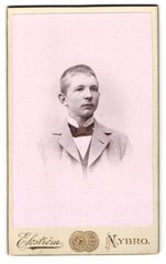 Photograph Aug. Ekström, Nybro, Portrait of a Young Man CDV / Cabinet Photo