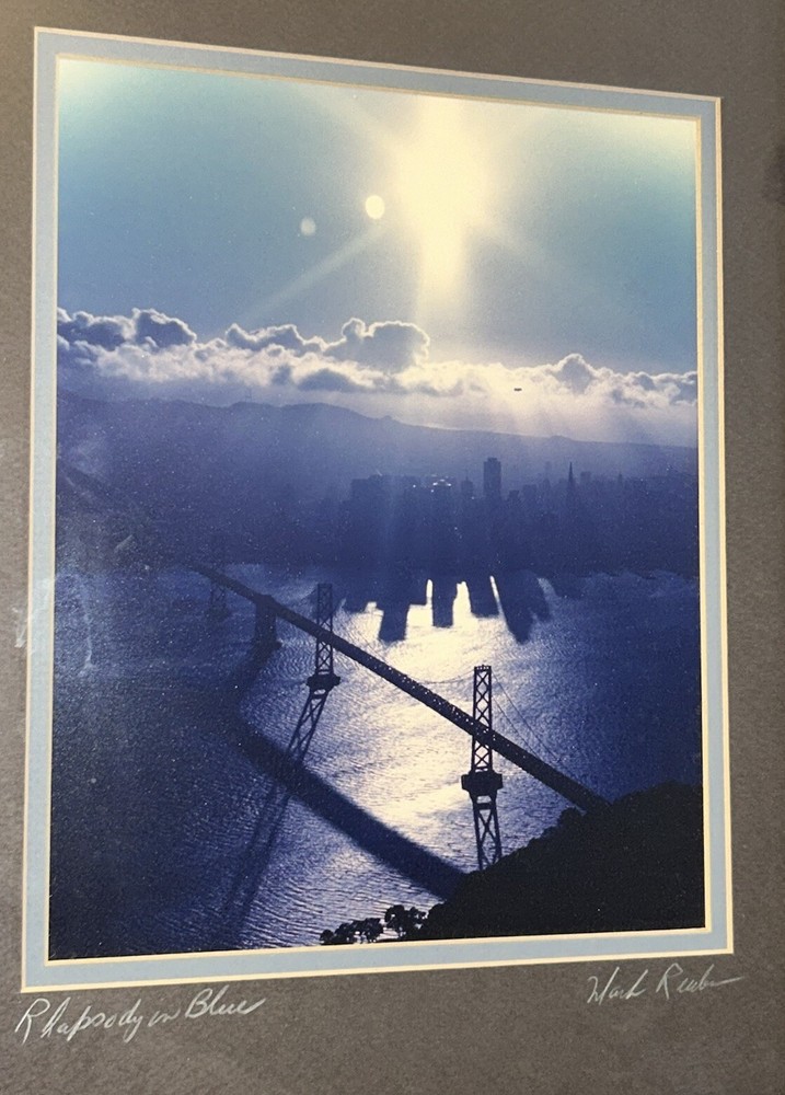 Mark Reuben Signed ‘Rhapsody In Blue’ San Fransisco (11×14) 16 3/8”T 13 3/8”W