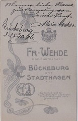 CDV – lady portrait – Bückeburg / Stadthagen 1906
