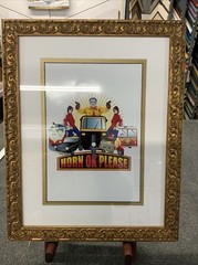 India “Horn OK Please” Photo Print 17.5” X 14”, Framed & Matted