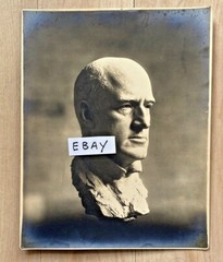 ANTIQUE Photog Bust GIBSON GIRL ARTIST, Charles Dana Gibson by JAMES FRASER