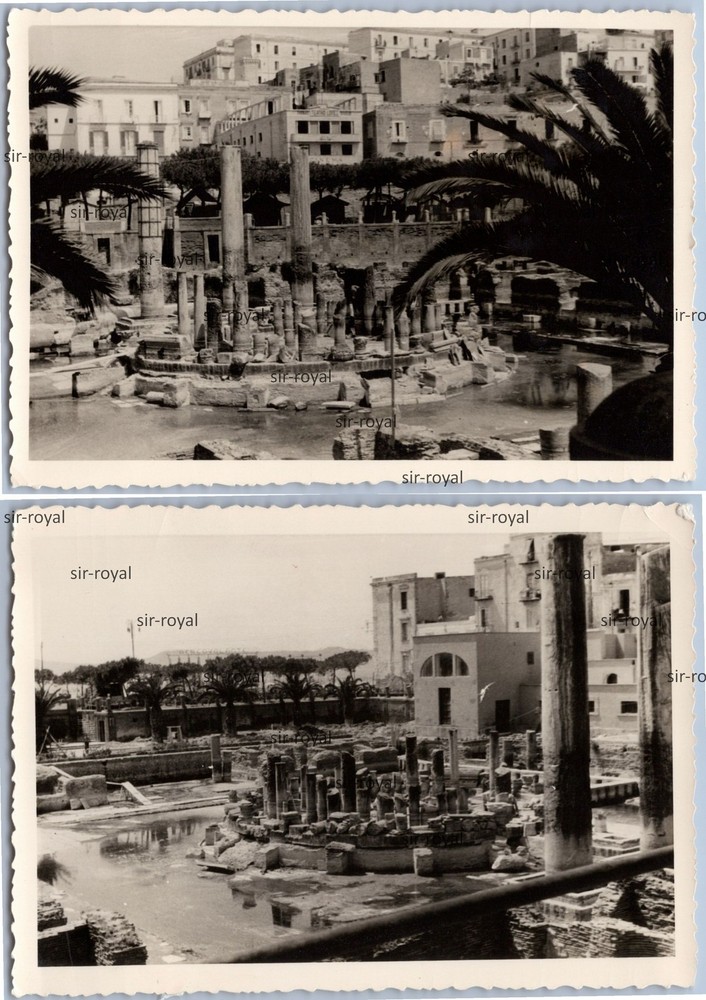 2x Pozzuoli 1950s – Macellum Temple of the Serapis – Italy – Photo 10x7cm