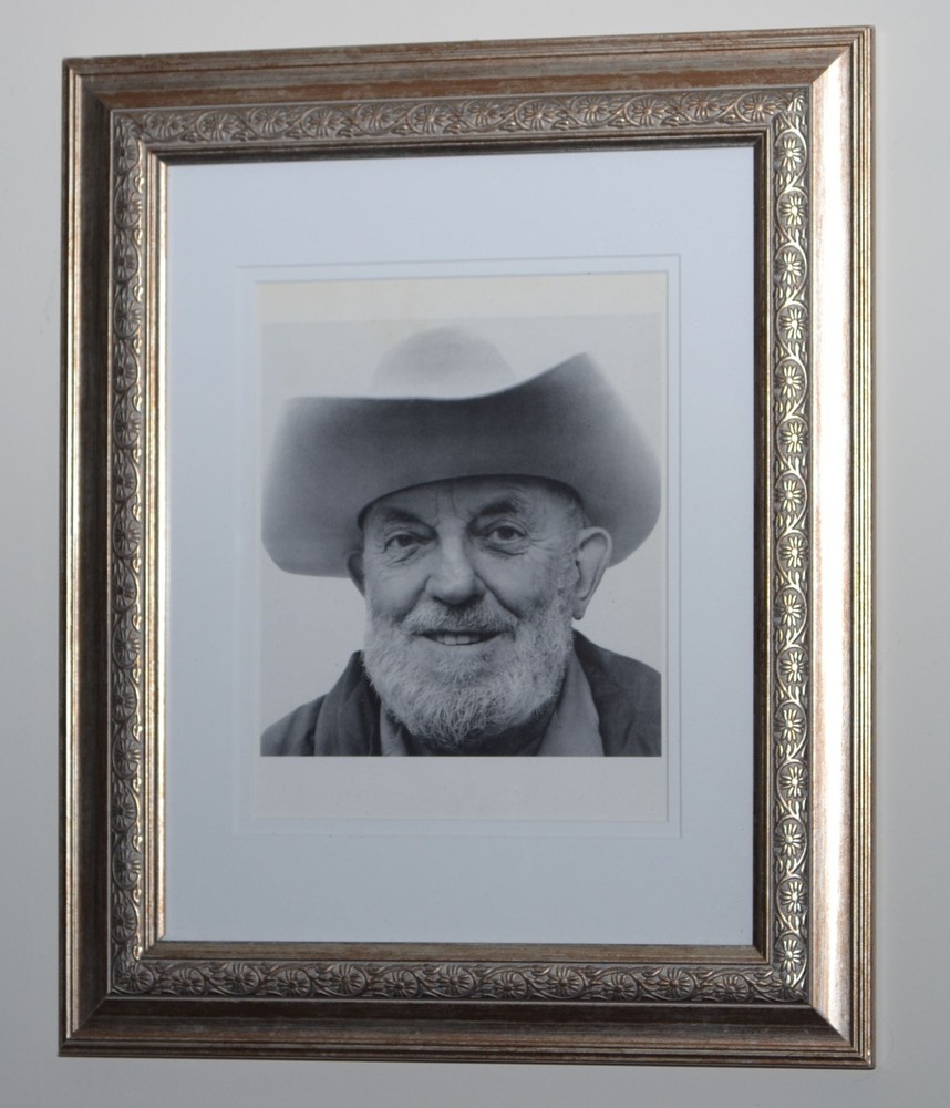 ANSEL ADAMS Doubled Matted & Framed Portrait 14 1/2″ x 17 3/4″