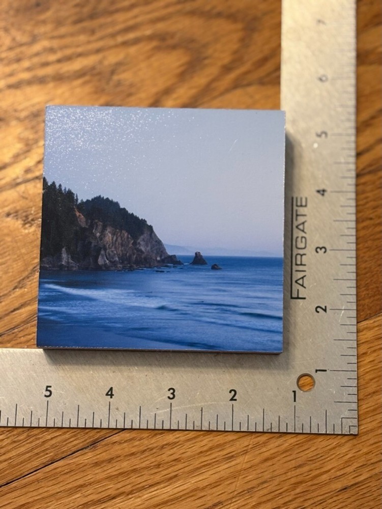 Coastal Beach Cottage Decor – Gorgeous PNW Beach Photo Mounted on Wood for Home