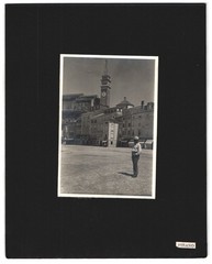 3 photographs Piran, main square, port