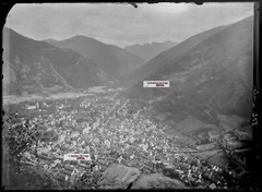 Old Black And White Photo Glass Plate Negative 13X18 Cm Luchon