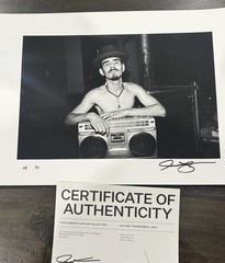 Ricky Flores Photo Jay And The Boom Box 1984 NYC Graffiti 28 / 50 signed