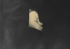 Vintage Silver Gelatin Black & White Photo Print Mother Holding Infant Child