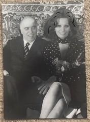 21x15cm Vintage Archive Photo 1975 Sophia Loren + Carlo Ponti