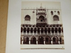 Naya / Venice Venezia 1870 Palazzo Ducale Verso Piazzetta Vintage Albumen Print