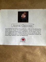 Anne Geddes Mediterranean Pots Trio 1996 Baby Photography Vintage Art 21×11