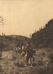 1972 EDWARD CURTIS Native American Indian Apache Horsewomen Large Art Photo