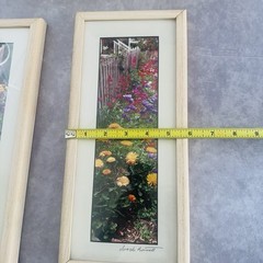 Signed Joseph Barnett Floral Photo Prints Set Maine Artist Framed Garden 6×12