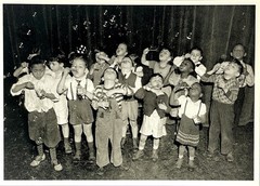 Bubble Contest, 1940s Fotofolio Art Photo Print Card 4.25”x6” Chicago IL