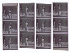 NEWLY FOUND! Hendrickson PHOTO Contact Sheet Proof Negatives Boudoir PEEK-A-BOOB