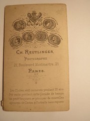 Paris – 1877 – Woman with Hairstyle – Portrait / CDV