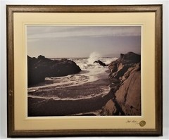 2 Art Gore Ocean Beach Photographs Original Print Colorado Artist Signed Framed