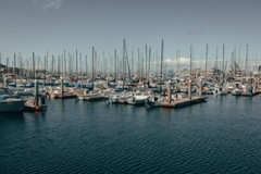Digital Image Picture Photo Pic Wallpaper Background Boats Docked in the Harbor