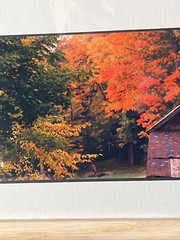 Joseph A Barnett Signed Framed Photo Photographer Kennebunk Maine Barn