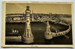 orig. CDV photo lithograph around 1860 Lindau Lake Constance Zurich Dikenmann