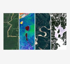 Custom Name Art Print – Made from Real Earth Satellite Images 🌍