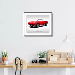 Classic Cars – 1965 Chevrolet Corvette in Rally Red – Muscle Car