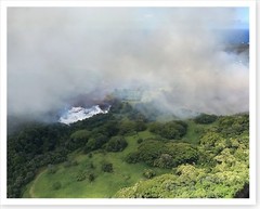 2018 Kilauea Volcano Steaming Lava Green Lake 8×10 Silver Halide Photo