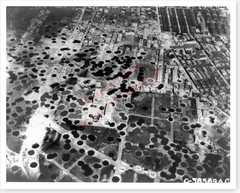 WWII Silver Halide Photo Osaka Japan Showing Bomb Damage #2