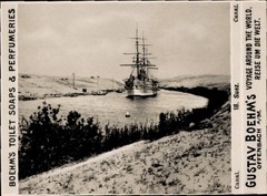 Photo Suez Egypt, Suez Canal, Advertising Boehm’s Toilet Soap – 11088223