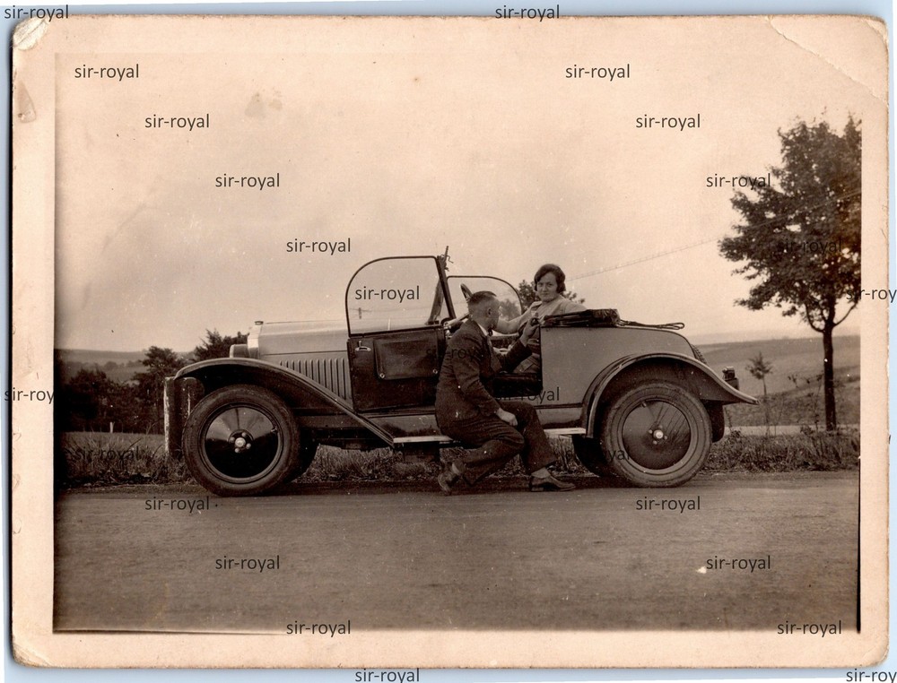 Opel Auto Kfz 1929 in Essen – 1920s Vintage – Photo 12x9cm